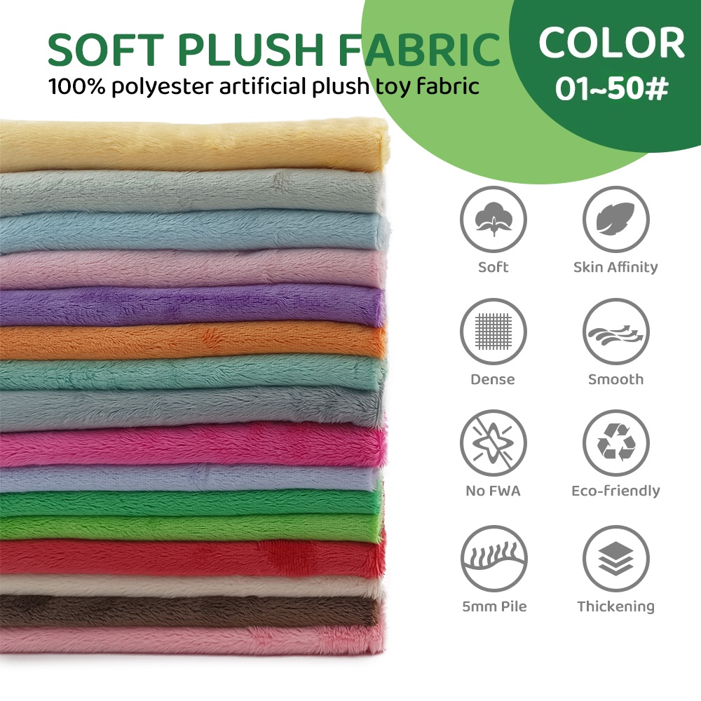 Textile And Sewing Materials - 01~50 # 45x50cm Pluche Stof Voor