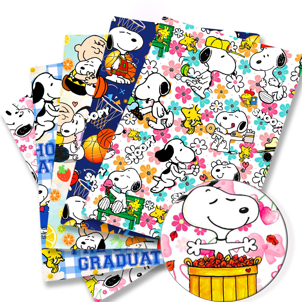 Sewing Textiles - TAKARA TOMY Snoopy stof 140x50CM Cartoon
