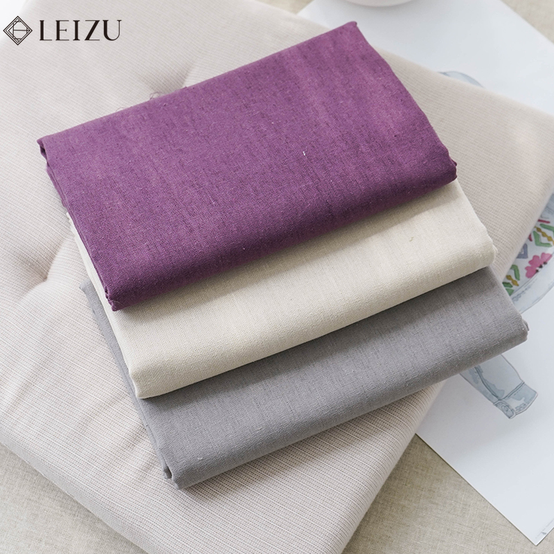 Textile And Sewing Materials - 0.5/1/2 Yard Effen Kleur Katoen Linnen