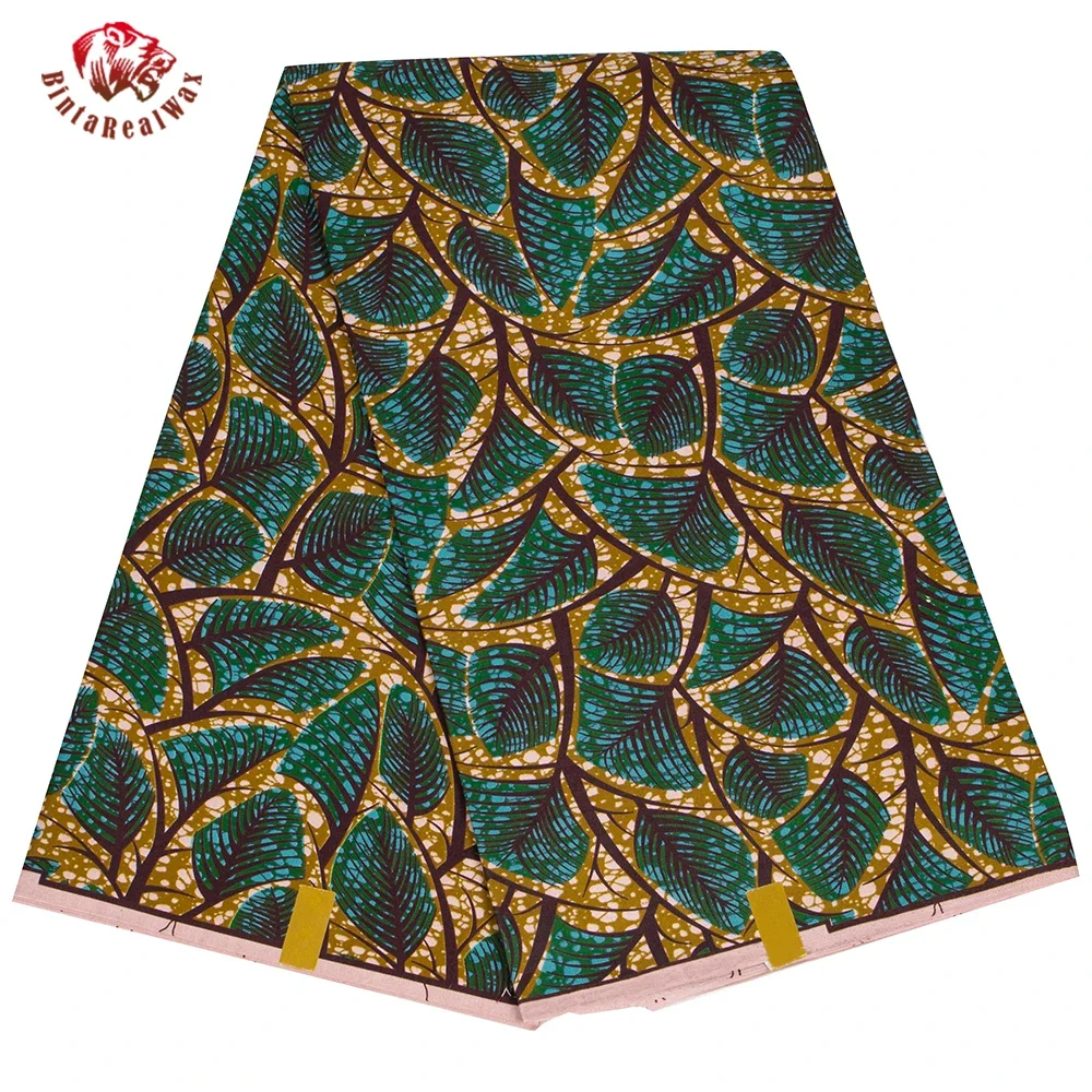 Sewing Batik Fabric - Ankara Afrikaanse Print Blad Patroon Stof