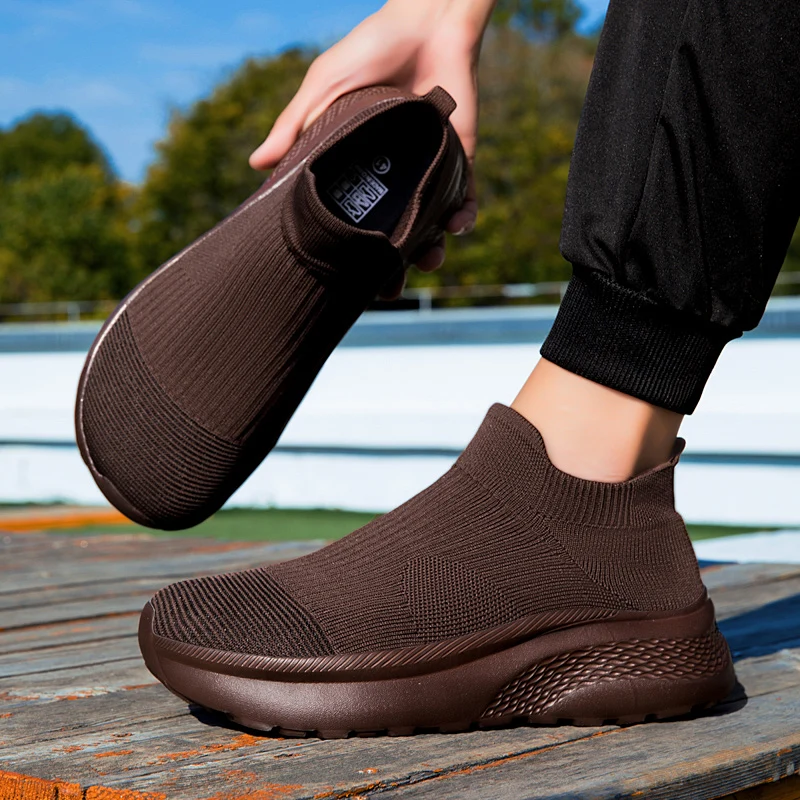 Brede teen gebreide sneakers h - Knit Stabilizer Stretch recensie en prijs