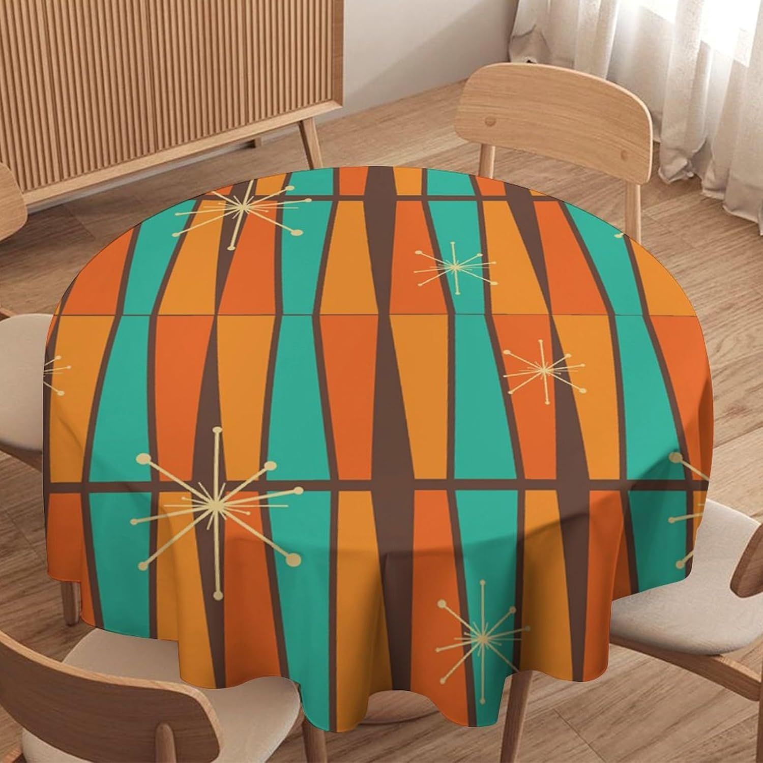 Mid Century Modern Oranje Geel - Century Textile & Sewing Supply Reviews recensie en prijs