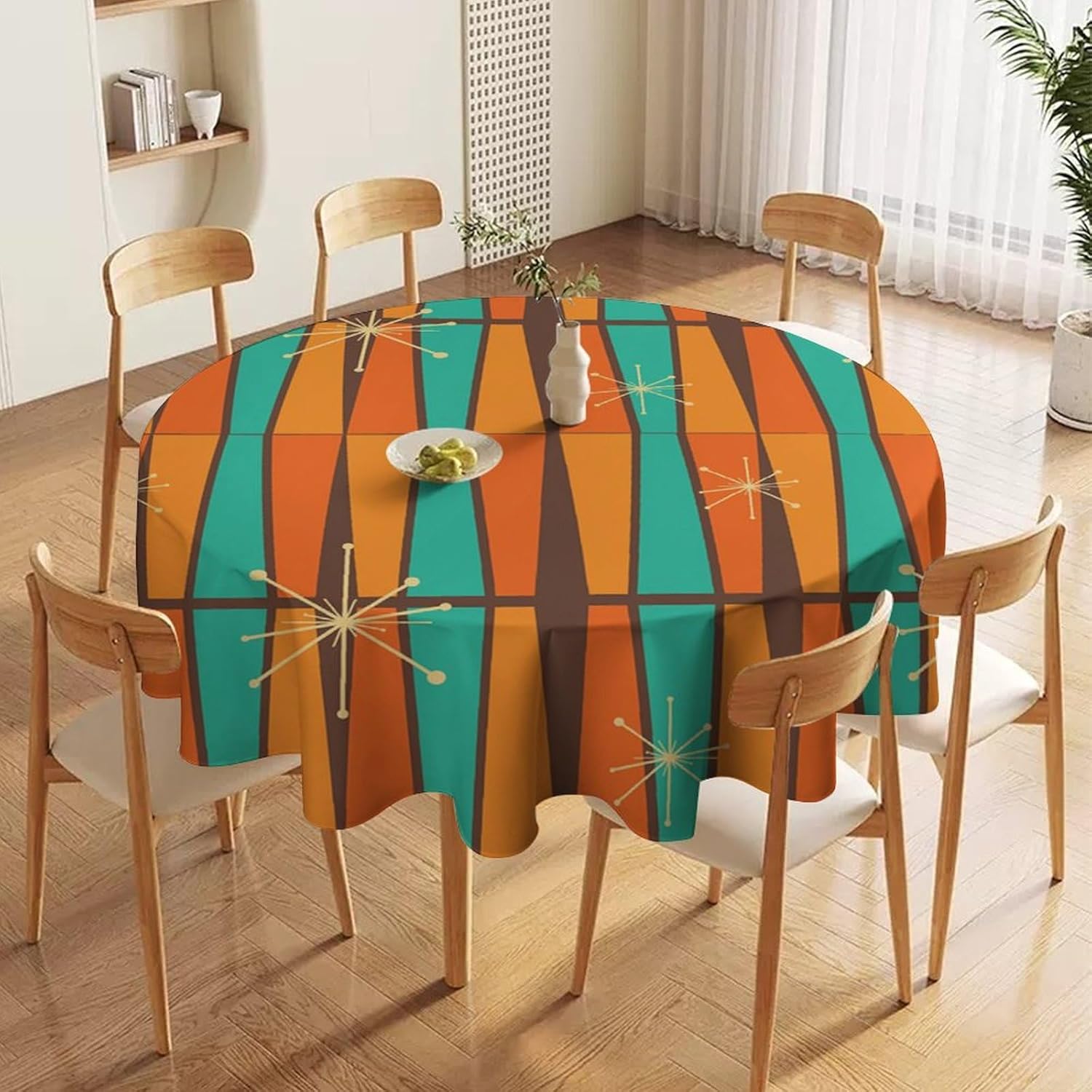 Mid Century Modern Oranje Geel - Century Textile & Sewing Supply Reviews recensie en prijs