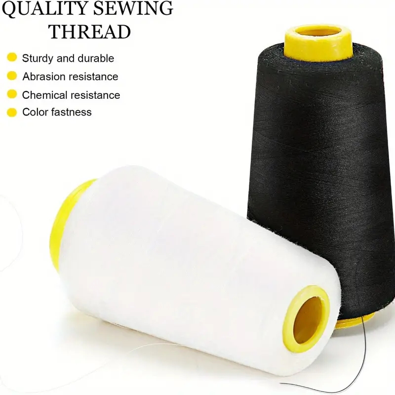 3 zwart + 3 witte overlock dra - Serger Thread Cone recensie en prijs