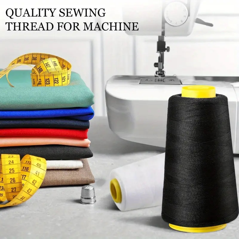3 zwart + 3 witte overlock dra - Serger Thread Cone recensie en prijs