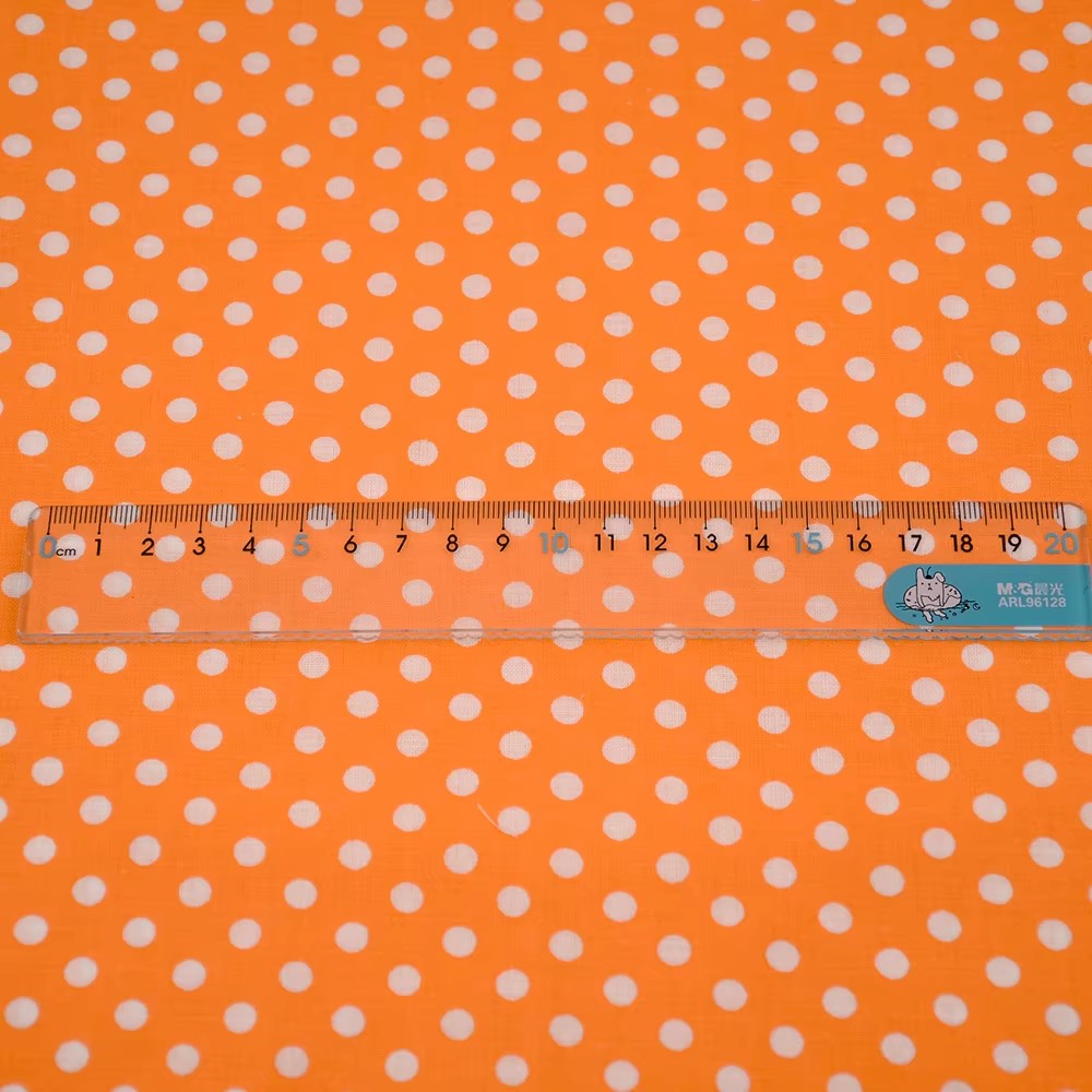 50X150Cm Wit Oranje Polka Dot  - Sewing Textiles recensie en prijs