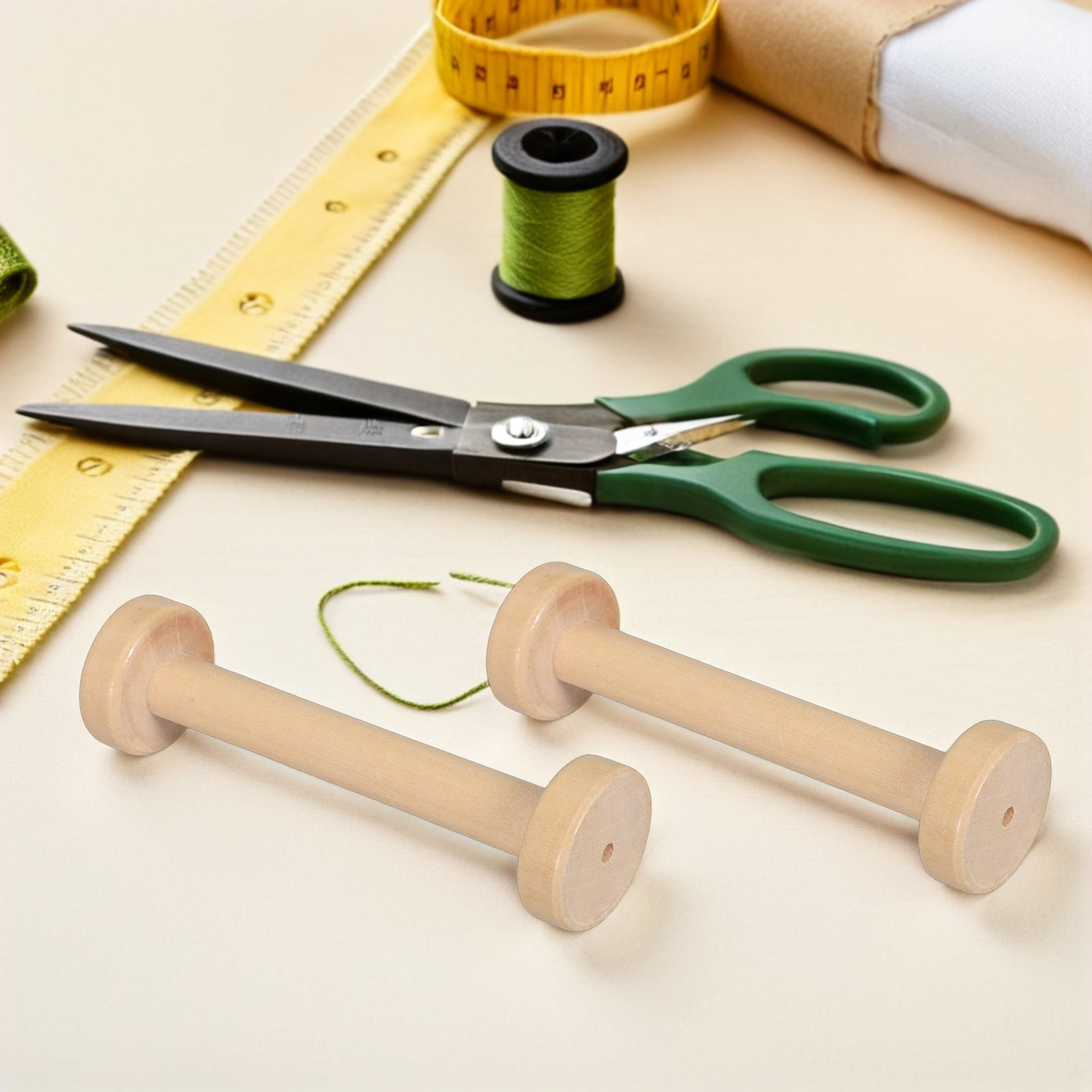 5 stuks houten spoelen natuurl - Sewing Textiles recensie en prijs