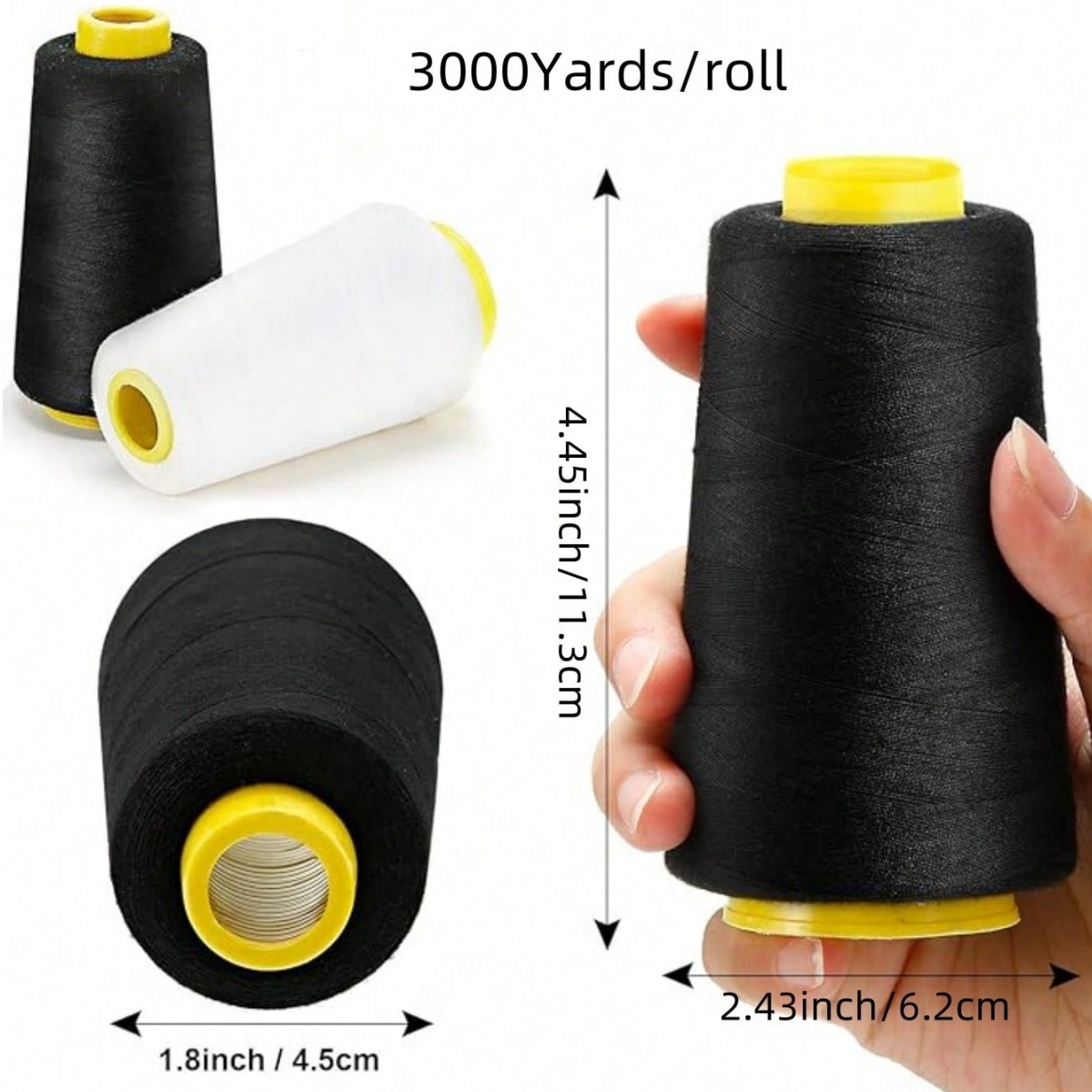 1-6 Rolls 3000 Yard Elke Serge - Serger Thread Cone recensie en prijs