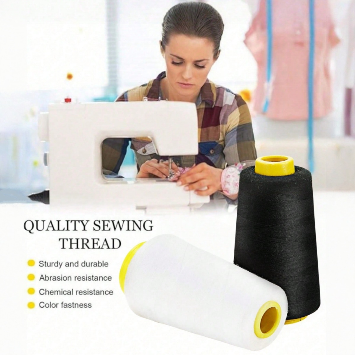 1-6 Rolls 3000 Yard Elke Serge - Serger Thread Cone recensie en prijs