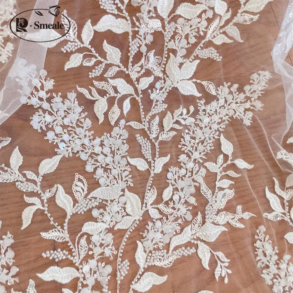 -Witte 3D bloemen kralen paill - Sewing Custom recensie en prijs