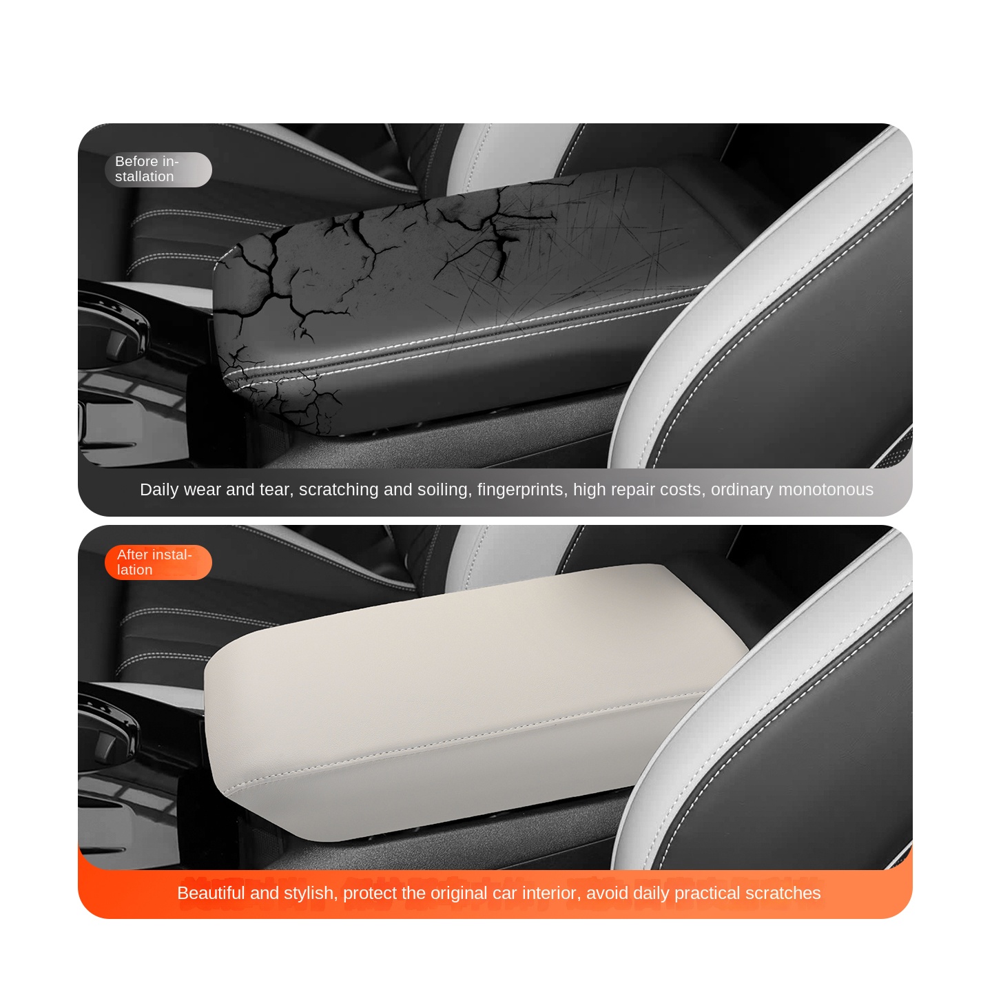 Harde lederen armsteun box cov - Sewing Custom recensie en prijs