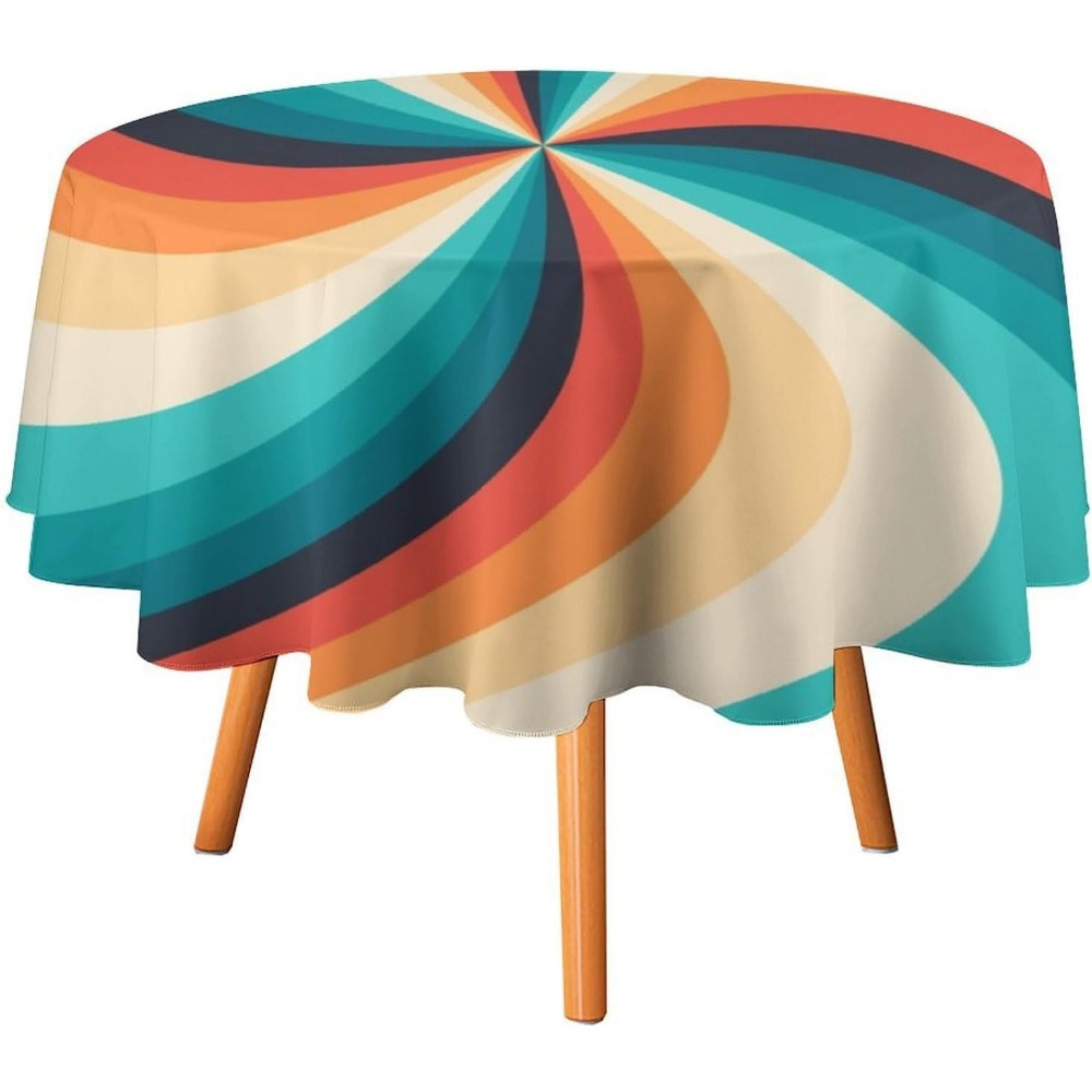 Vintage Groovy Swirl rond tafe - Century Textile & Sewing Supply Reviews recensie en prijs